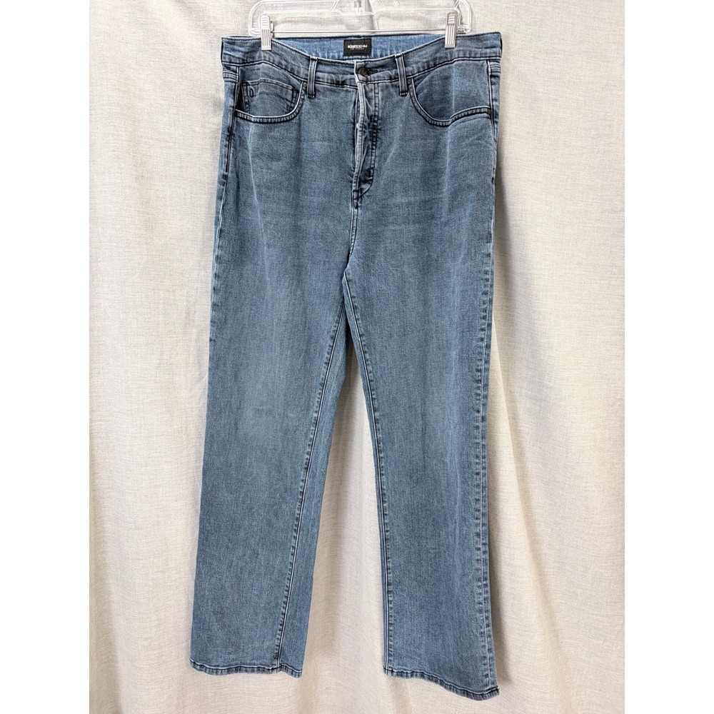 Rudes‎ Denim Los Angeles Straight Leg Jeans Medium Wash Button Fly Size 32 USA